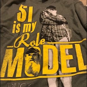 Si Robertson is my role model Shirt green new